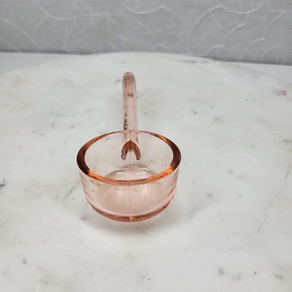 Vintage Pink Depression Glass Spoon 5" Condiment Gravy Sauce Mayonnaise Ladle - Picture 2 of 8